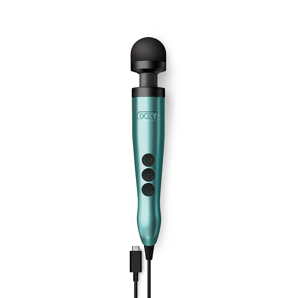 Doxy - Doxy USB-C Wand Turquoise - Vibrators - Silicone