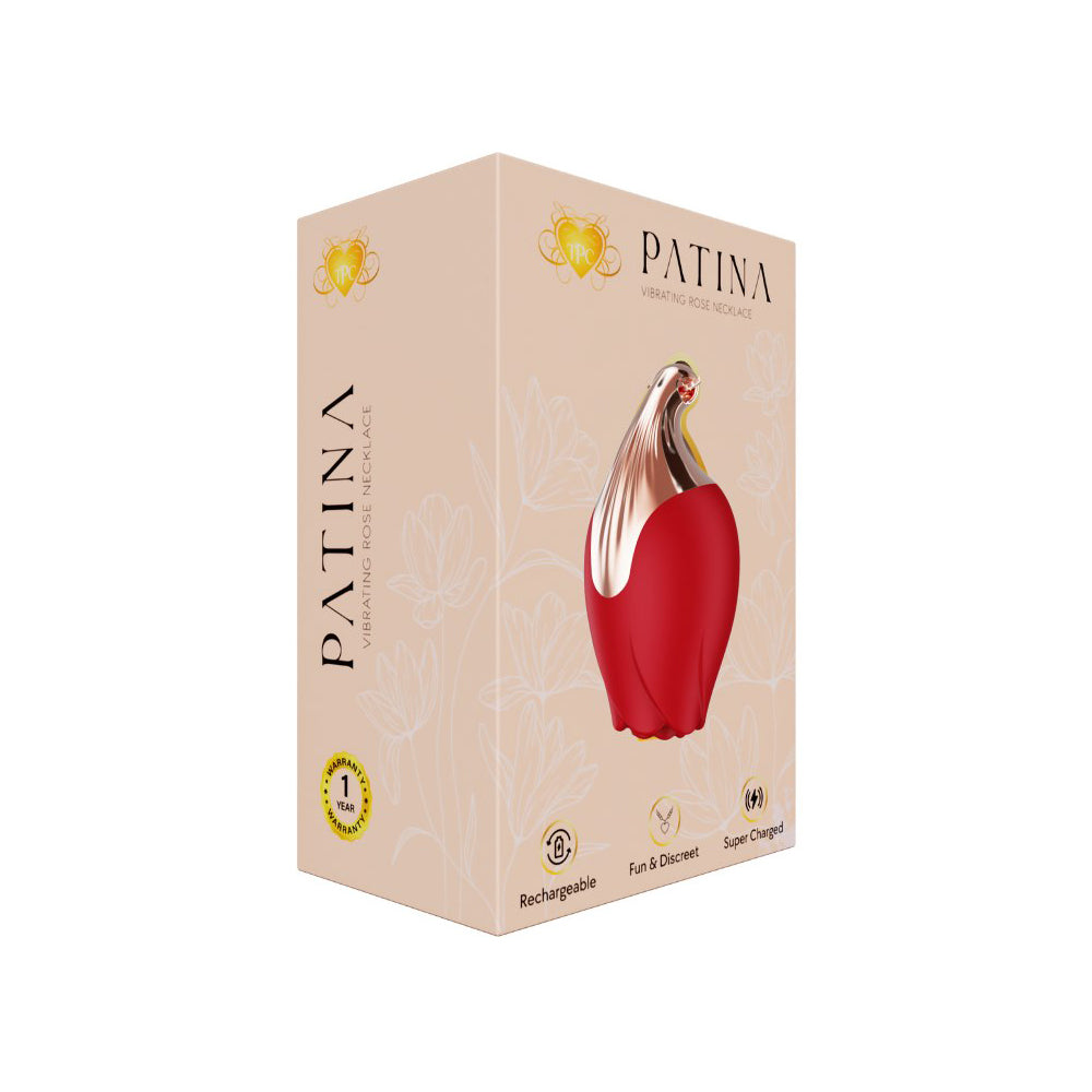 Savage Me - The Pleasure Company Patina Vibrating Rose Necklace - Vibrators