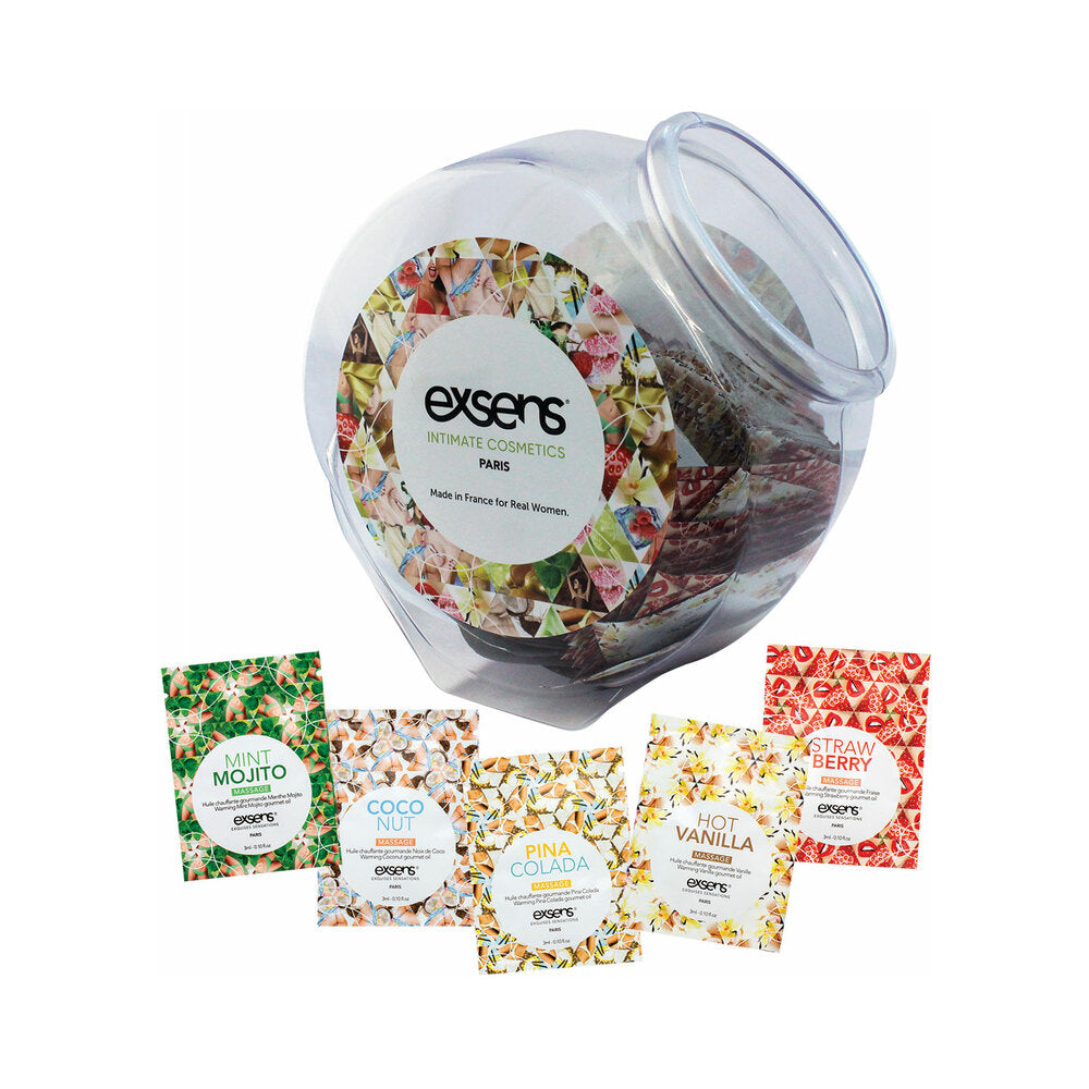 Exsens - Exsens Warming Oil Foils 150-Piece Fishbowl Display - Lubricants, Creams & Glides - Liquid