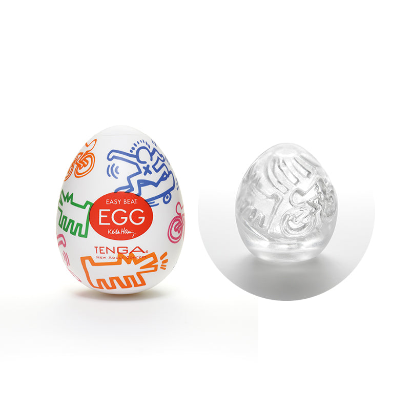 Tenga - Tenga Keith Haring Egg - Street - Masturbation Aids for Males - TPE/TPR/Elastomers