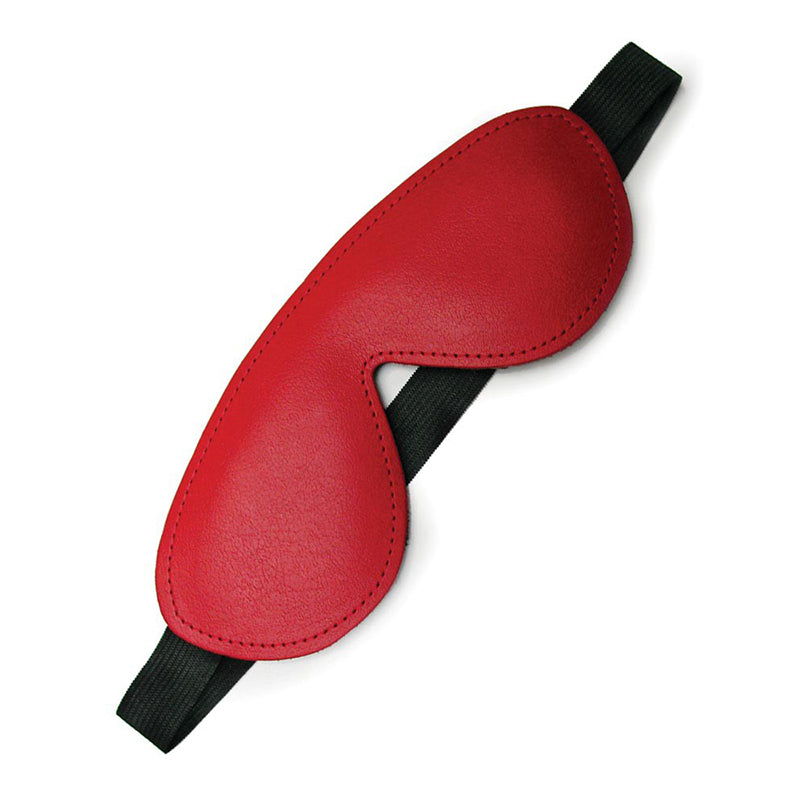 Stockroom - Kinklab Bondage Basics Padded Leather Blindfold - Red - Bondage & Fetish Toys - Leather