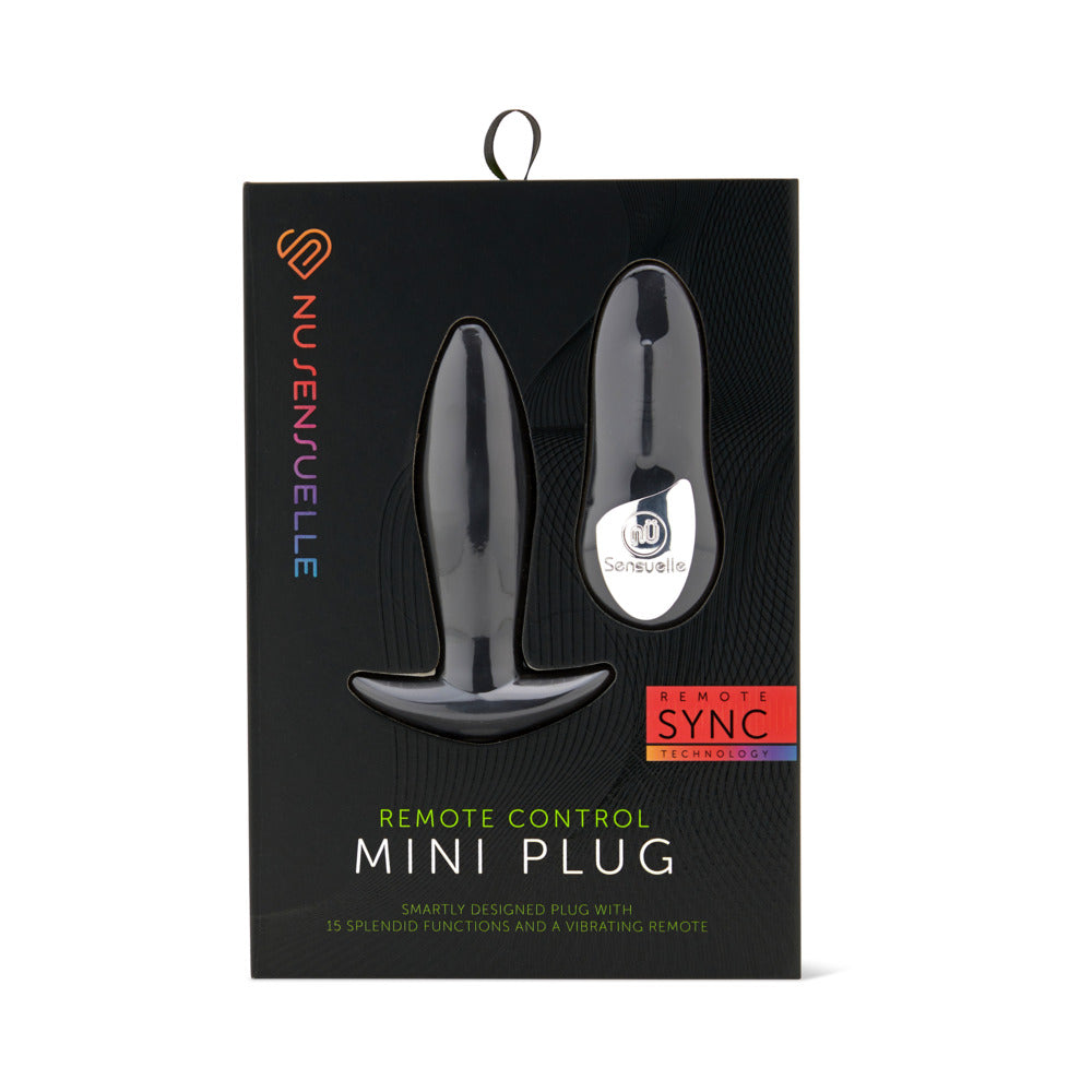 Nu Sensuelle - Nu Sensuelle Remote Control Mini Plug Black - Anal Toys & Stimulators - Silicone