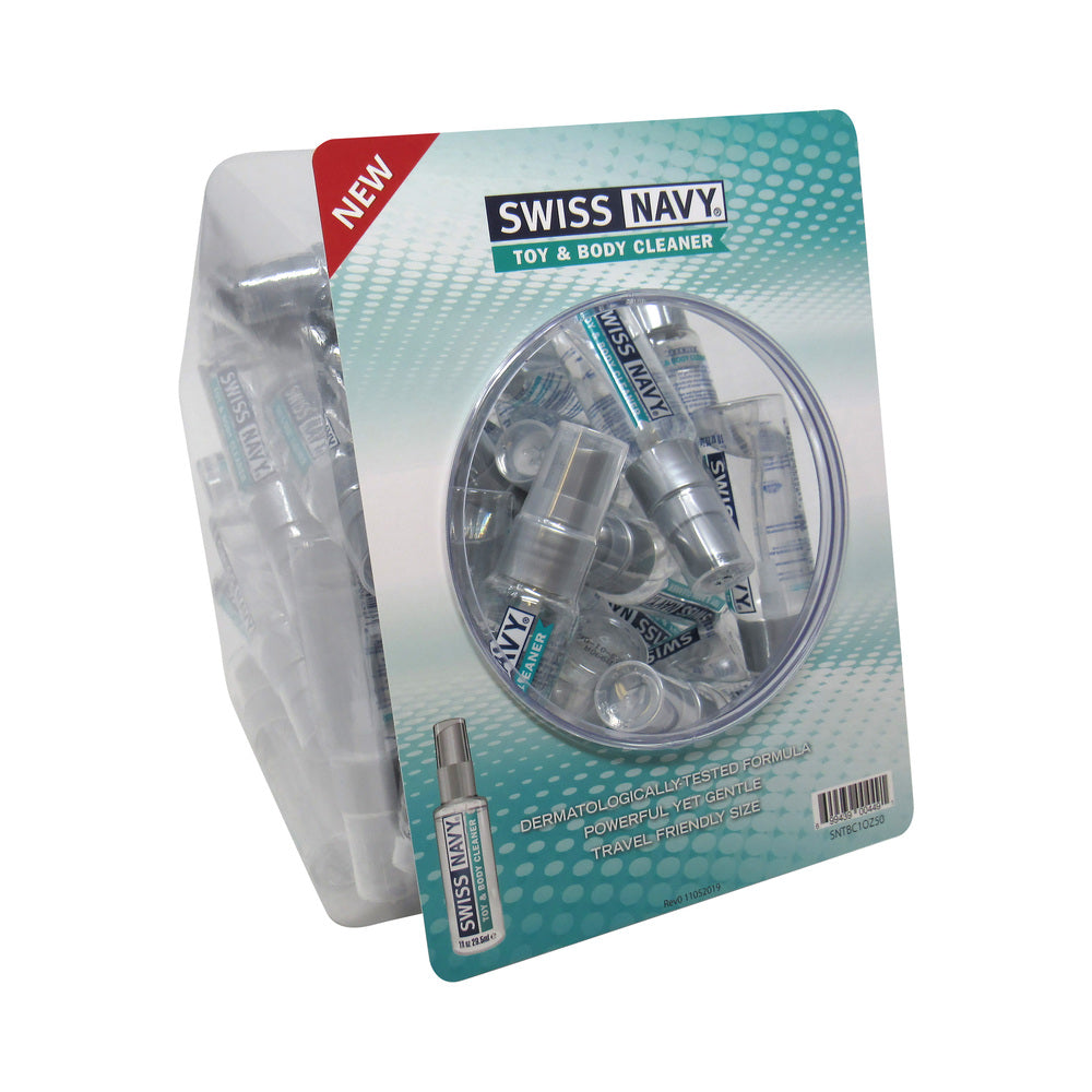 Swiss Navy - Swiss Navy Toy and Body Cleaner 1 oz. 50-Piece Fishbowl - Lubricants, Creams & Glides - Liquid