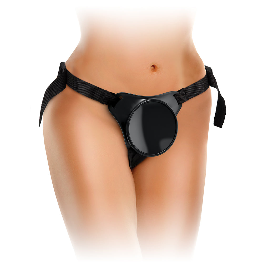 Pipedream - King Cock Elite Beginner''s Body Dock Strap-On Harness Black - Harnesses & Strap-Ons - Nylon