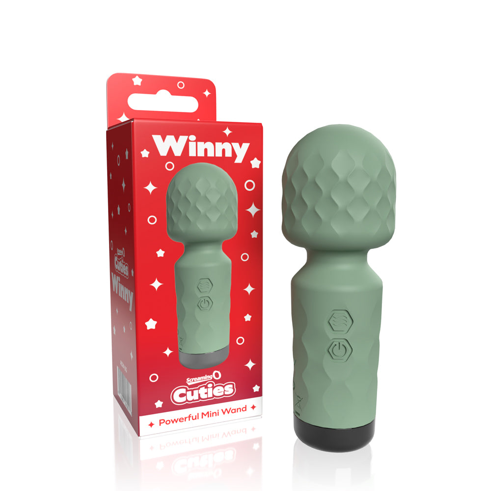 Screaming O - Screaming O Cuties Winny Vibrating Mini Wand Sage Green - Vibrators - Silicone