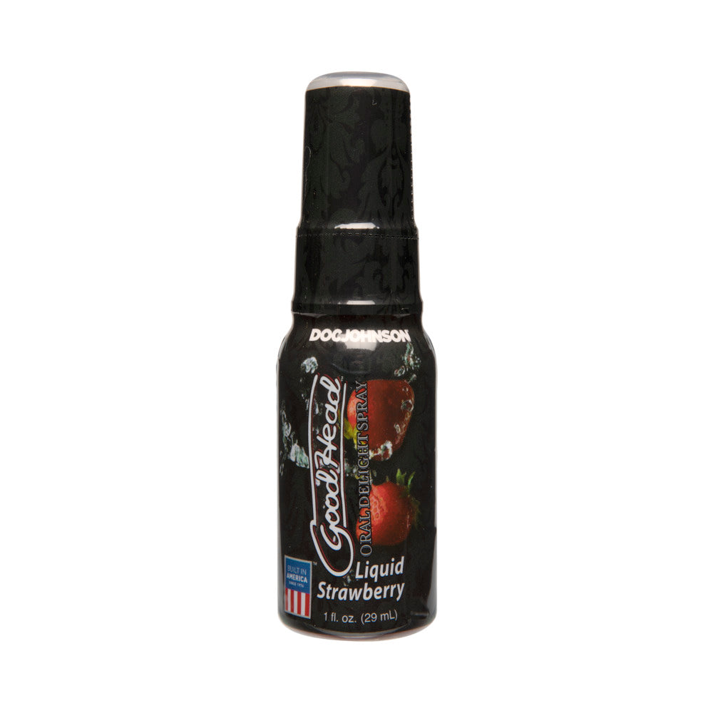 Doc Johnson - GoodHead - Oral Delight Spray - Liquid Strawberry 1oz - Supplements & Enhancers - Liquid