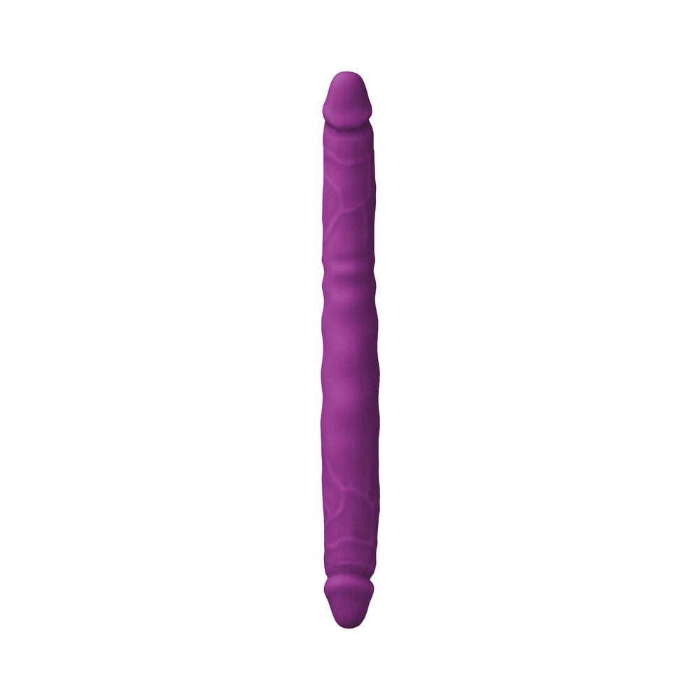 NS Novelties - Colours Double Pleasure 12 in. Dual Ended Dildo Purple - Dildos - Silicone
