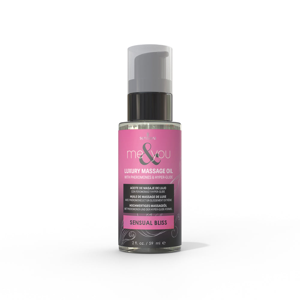 Sensuva - Sensuva Me & You Pheromone-Infused Luxury Massage Oil Sensual Bliss 2 oz. - Lubricants, Creams & Glides - Liquid