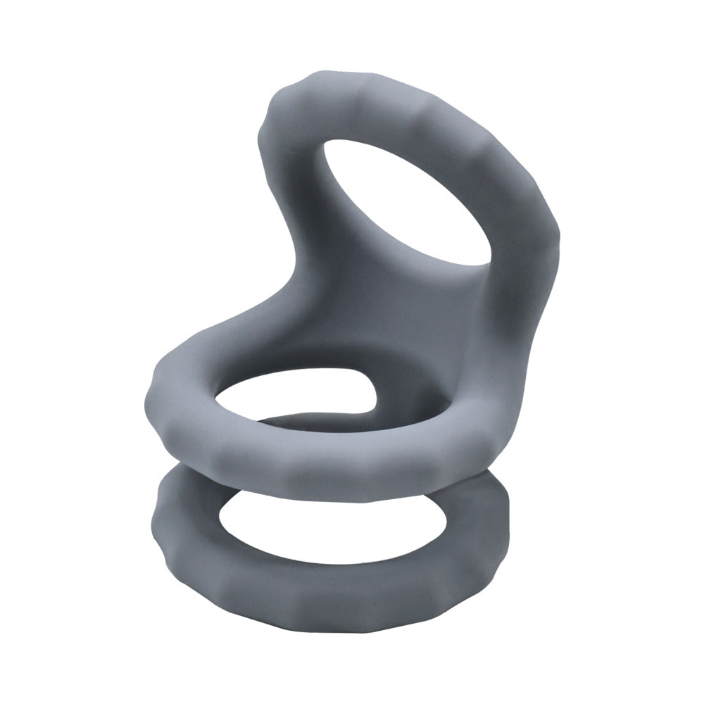 Adam & Eve - Adam & Eve Adam''s Ridged Triple Cage (Bag Packaging) - Cockrings - Silicone