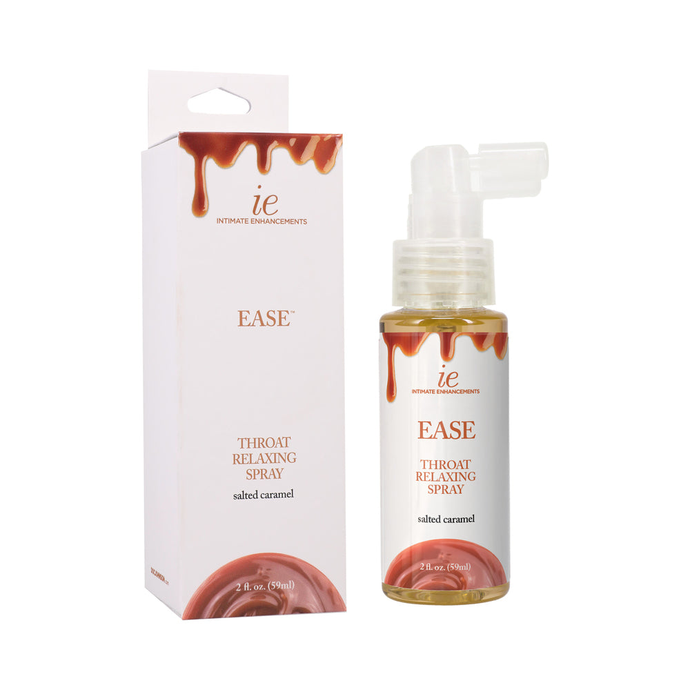 Doc Johnson - Intimate Enhancements Ease Throat Relaxing Spray Salted Caramel 2 oz. - Supplements & Enhancers