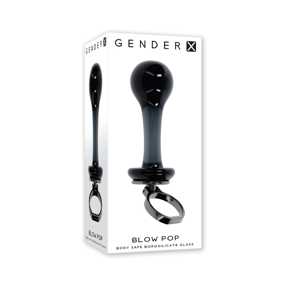 Gender X - Gender X Blow Pop Black - Anal Toys & Stimulators - Glass