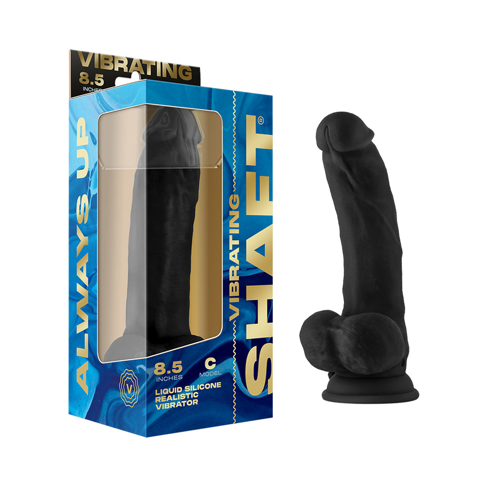Shaft - Shaft Vibrating Model C 8.5 in. Black - Dildos - Silicone