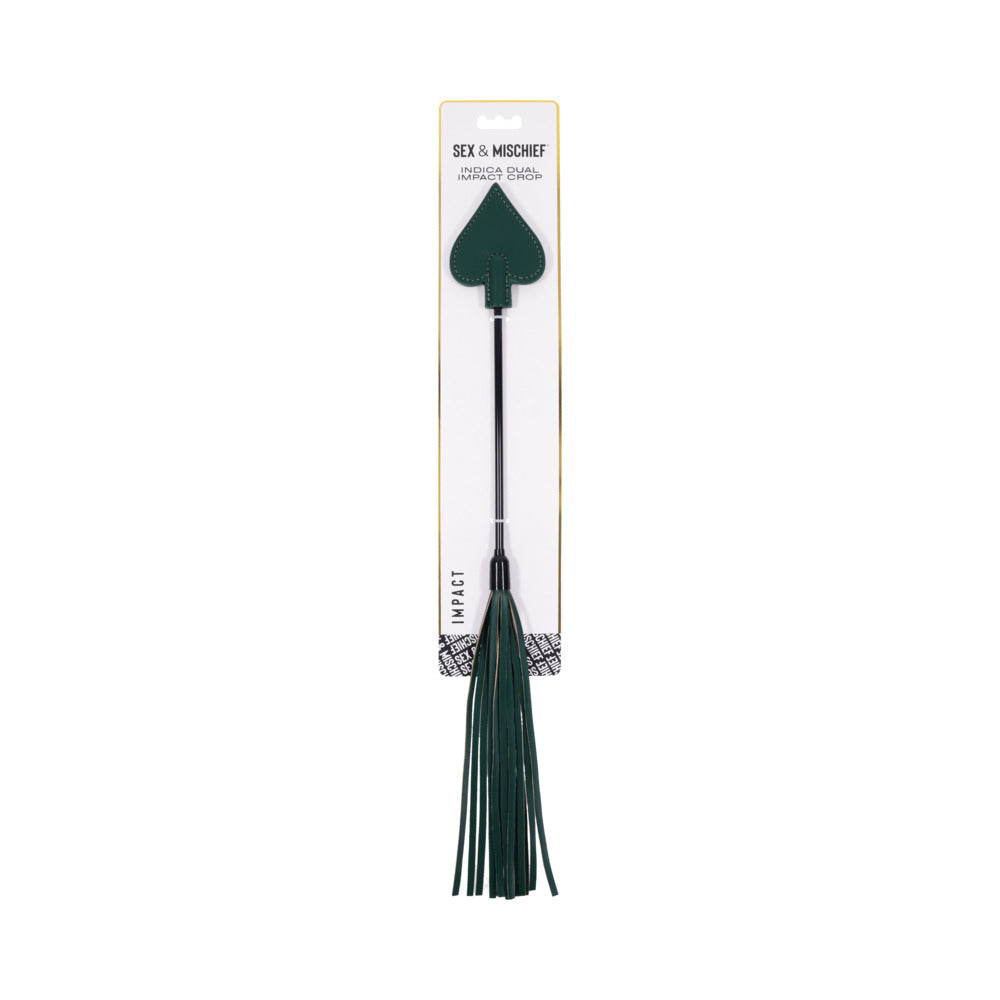 Sportsheets - Sportsheets Sex & Mischief Indica Dual Impact Crop - Bondage & Fetish Toys