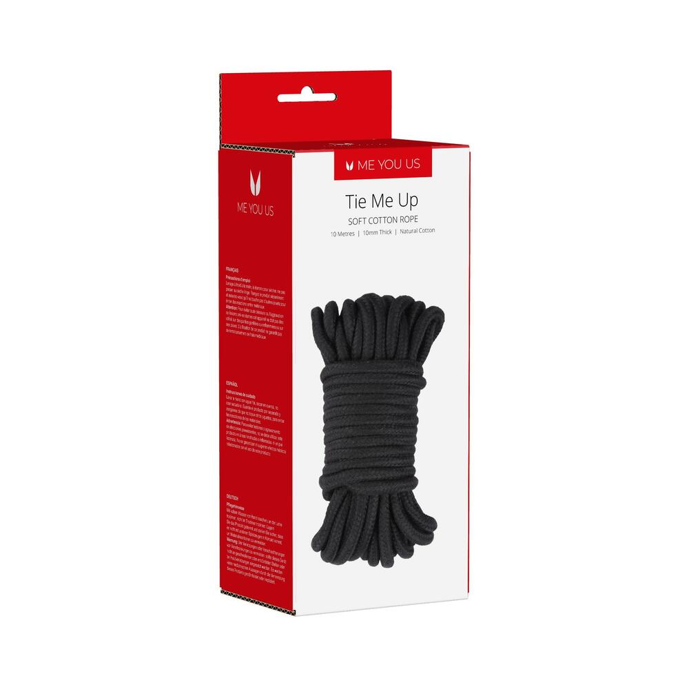 Me You Us - Me You Us Tie Me Up Rope 10m Black - Bondage & Fetish Toys - Cotton