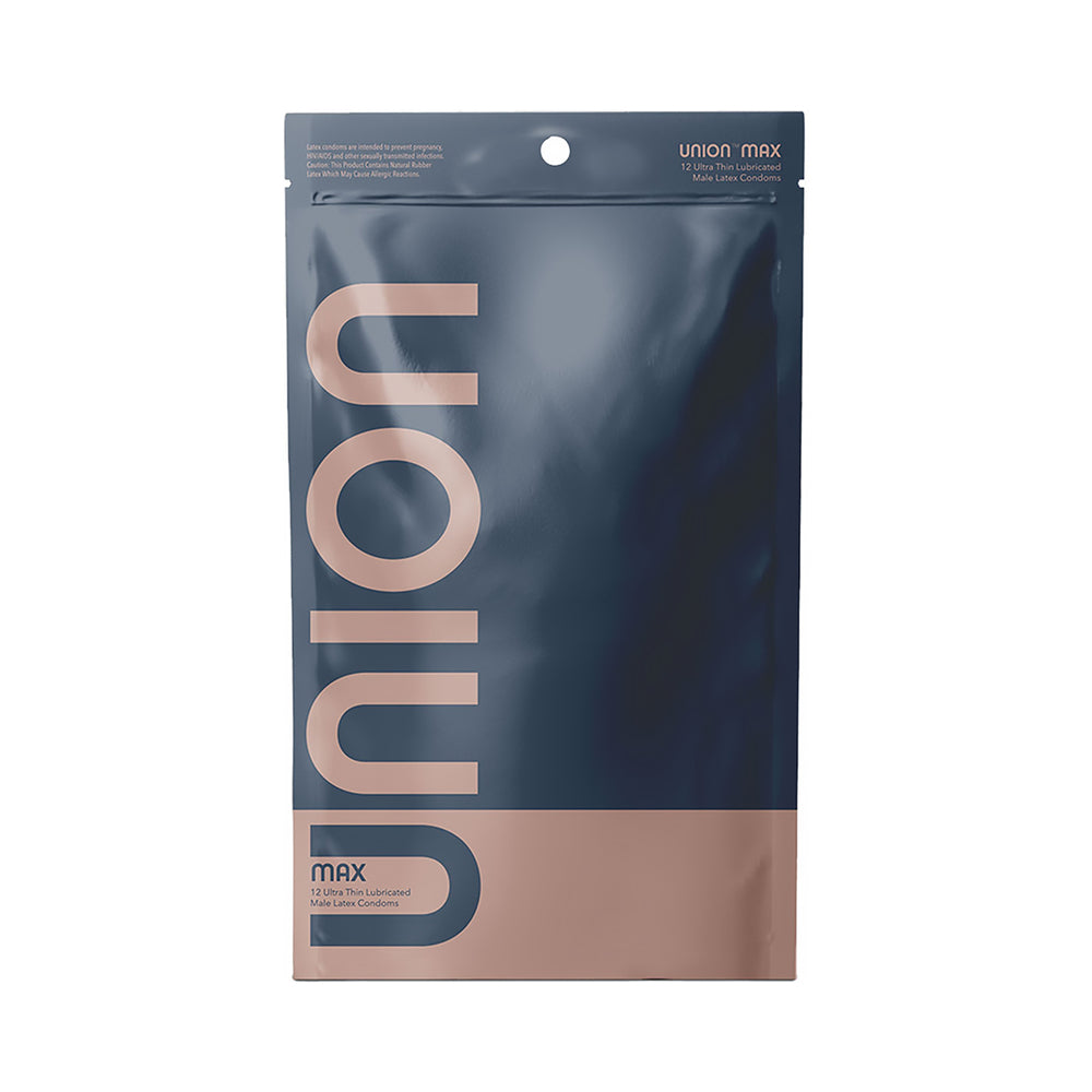 Glyde Condoms - Union Max Latex Condoms 12-Pack - Condoms - Latex