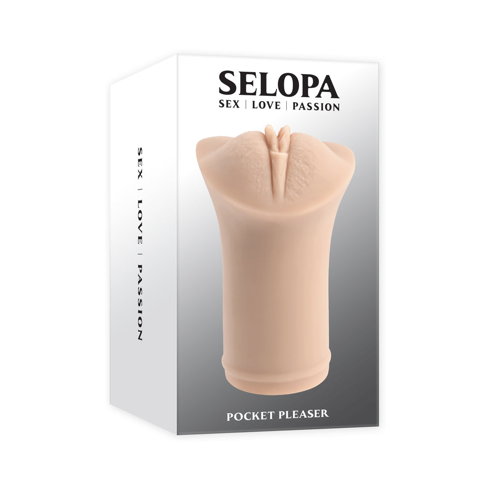 Selopa - Selopa Pocket Pleaser Stroker Light - Masturbation Aids for Males - TPE/TPR/Elastomers