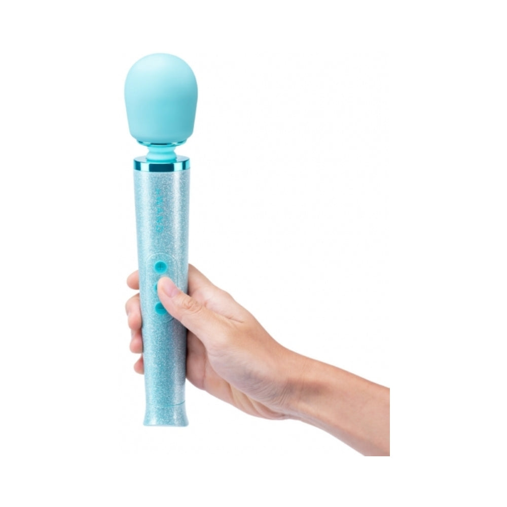 Le Wand - Le Wand All That Glimmers Petite Rechargeable Vibrating Massager Special Edition Set Light Blue - Vibrators - Silicone