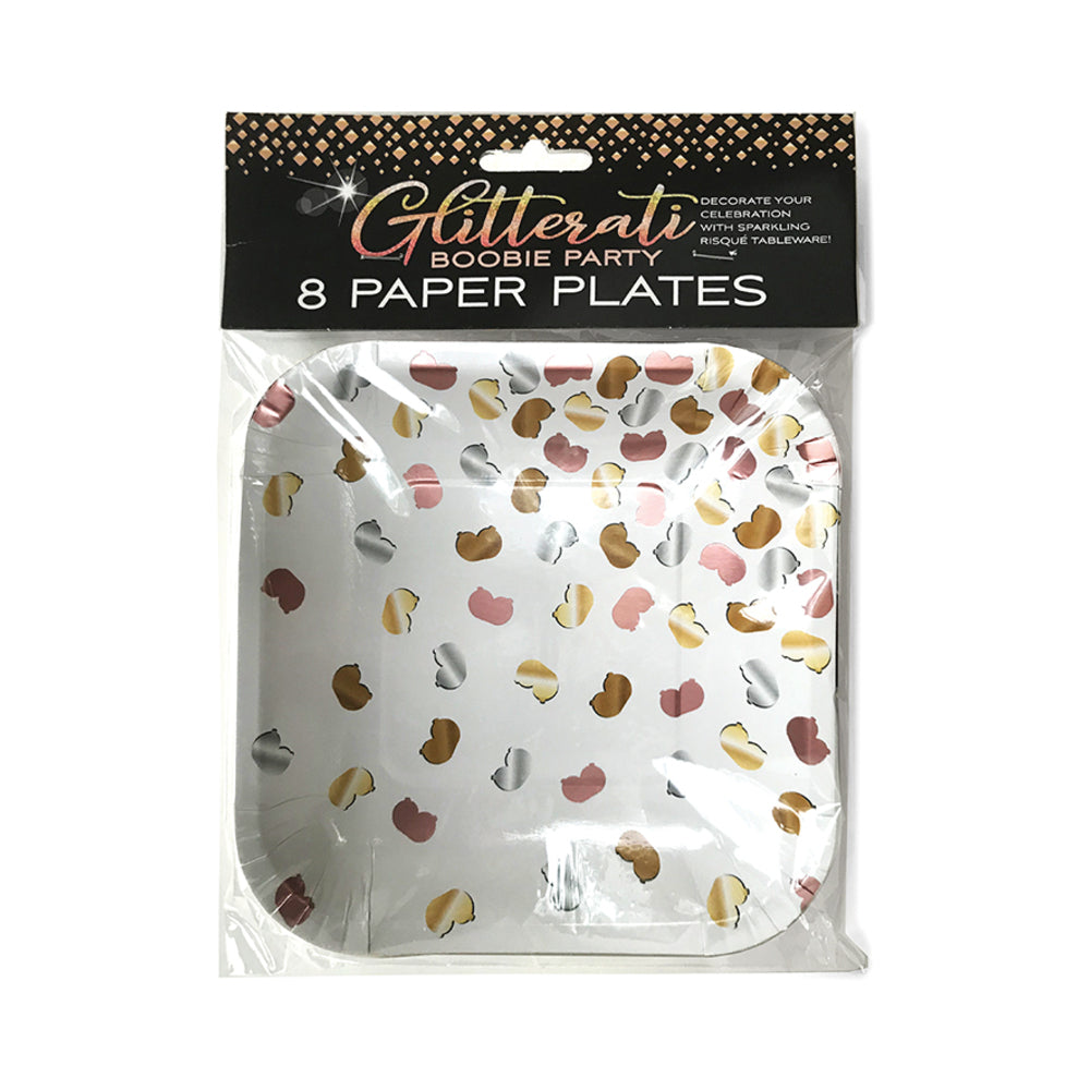 Little Genie - Glitterati Boobie Party Plates - Novelties & Games