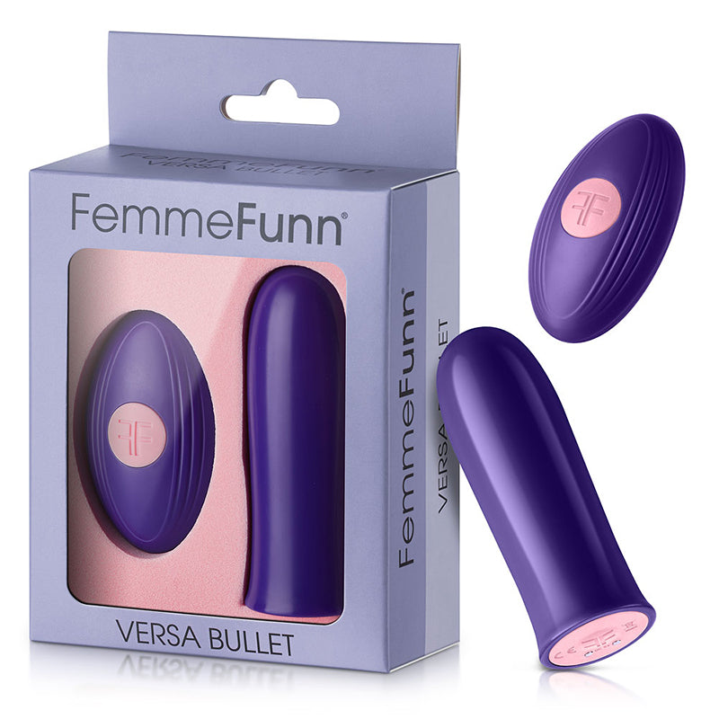 FemmeFunn - FemmeFunn Versa Bullet Rechargeable Remote-Controlled Vibrator Dark Purple - Vibrators - ABS