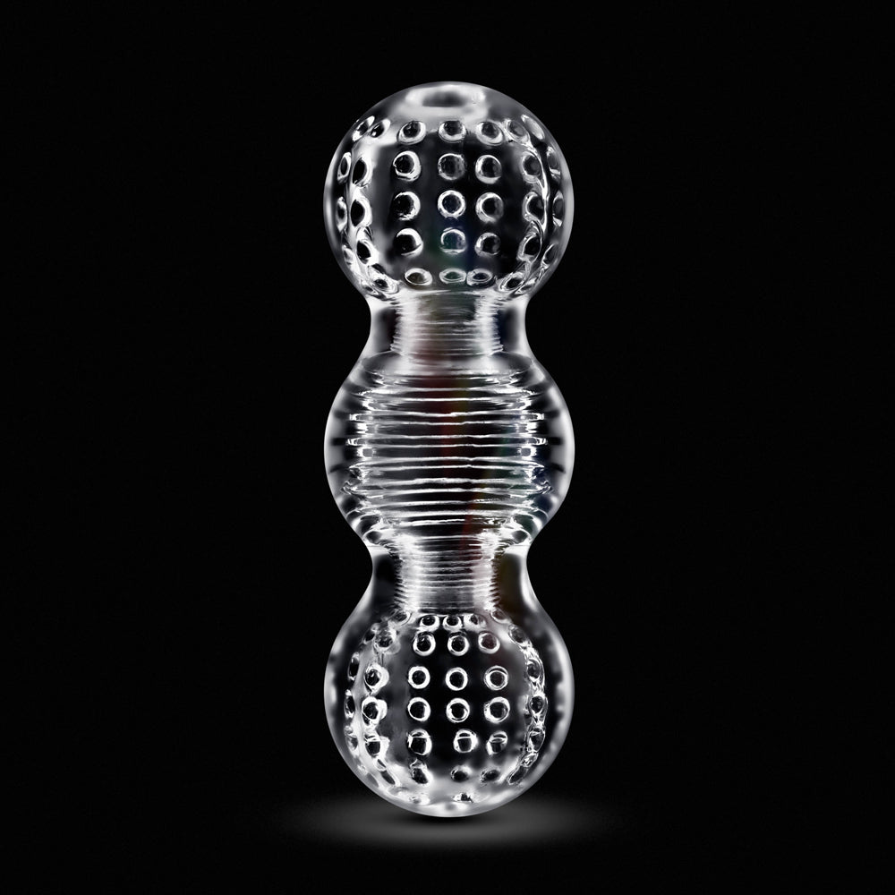 Blush - RIZE! Feelz Multi-Chambered Stroker Clear - Masturbation Aids for Males - TPE/TPR/Elastomers