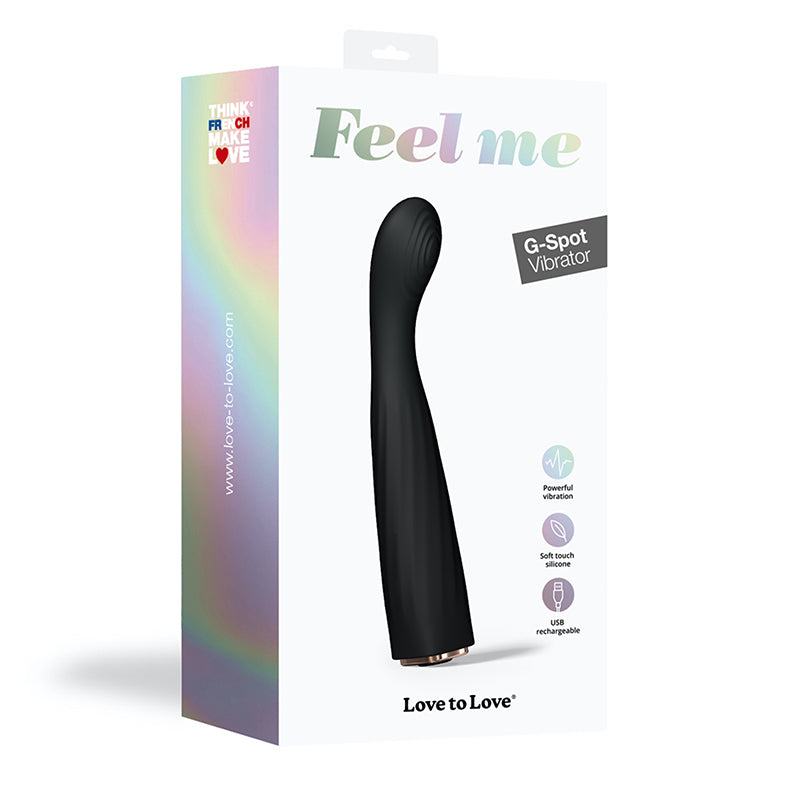 Lovely Planet - Love to Love Feel Me Rechargeable Silicone G-Spot Vibrator Noir - Vibrators - Silicone
