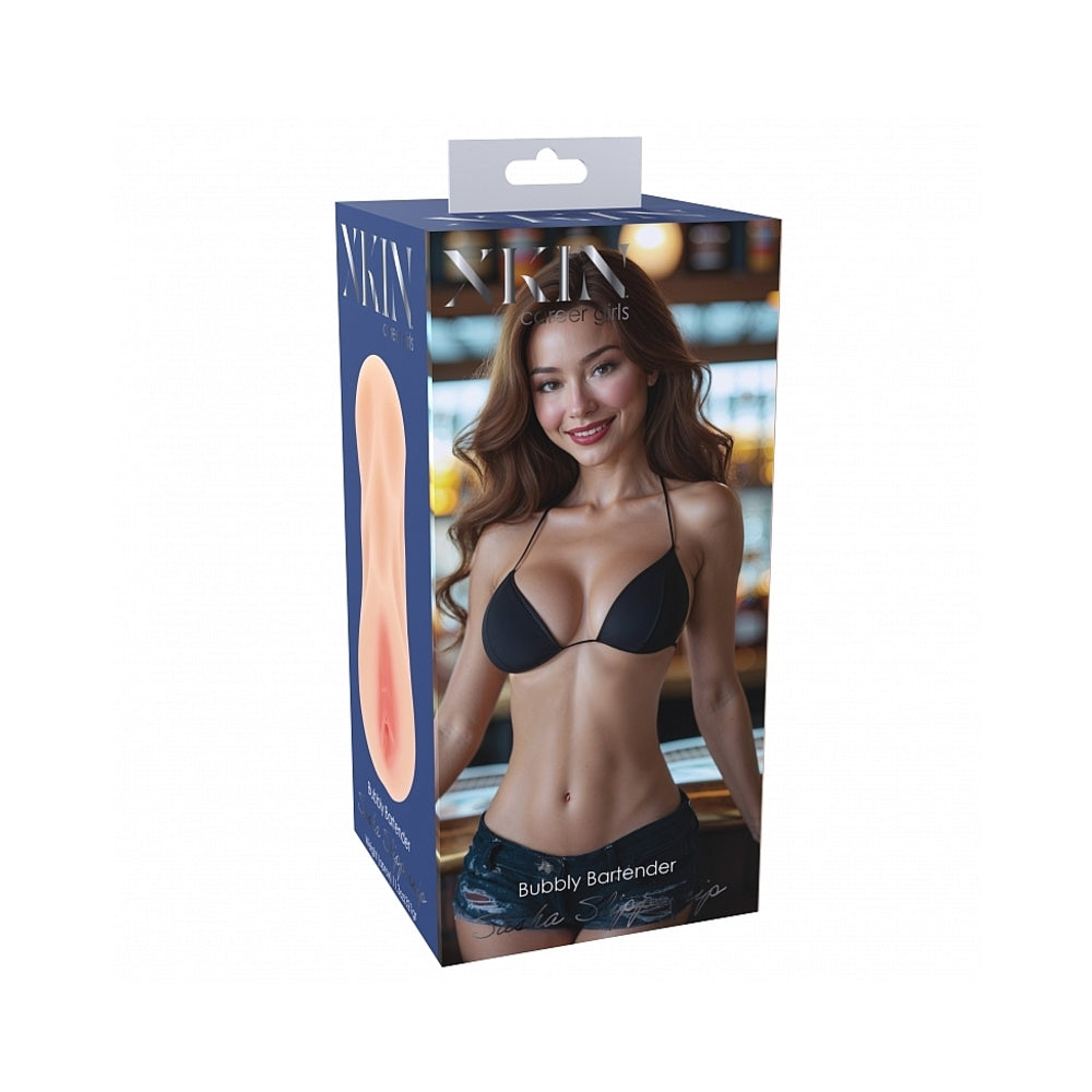 Shots - Xkin Career Girls Sasha Slippernip Stroker Beige - Masturbation Aids for Males