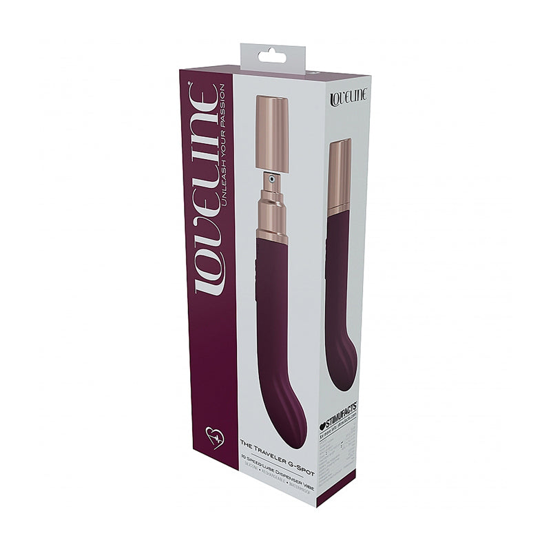 Shots - LoveLine Traveler G-Spot Silicone Rechargeable Splashproof Burgundy - Vibrators - Silicone