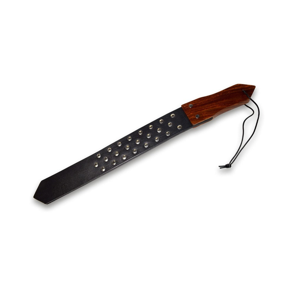 Prowler RED - Prowler RED Leather and Wood Studded Paddle - Bondage & Fetish Toys - Leather