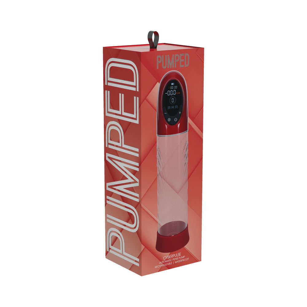 Shots - PUMPED CyberPulse Automatic Waterproof Metallic Red - Pumps & Enlargers - ABS