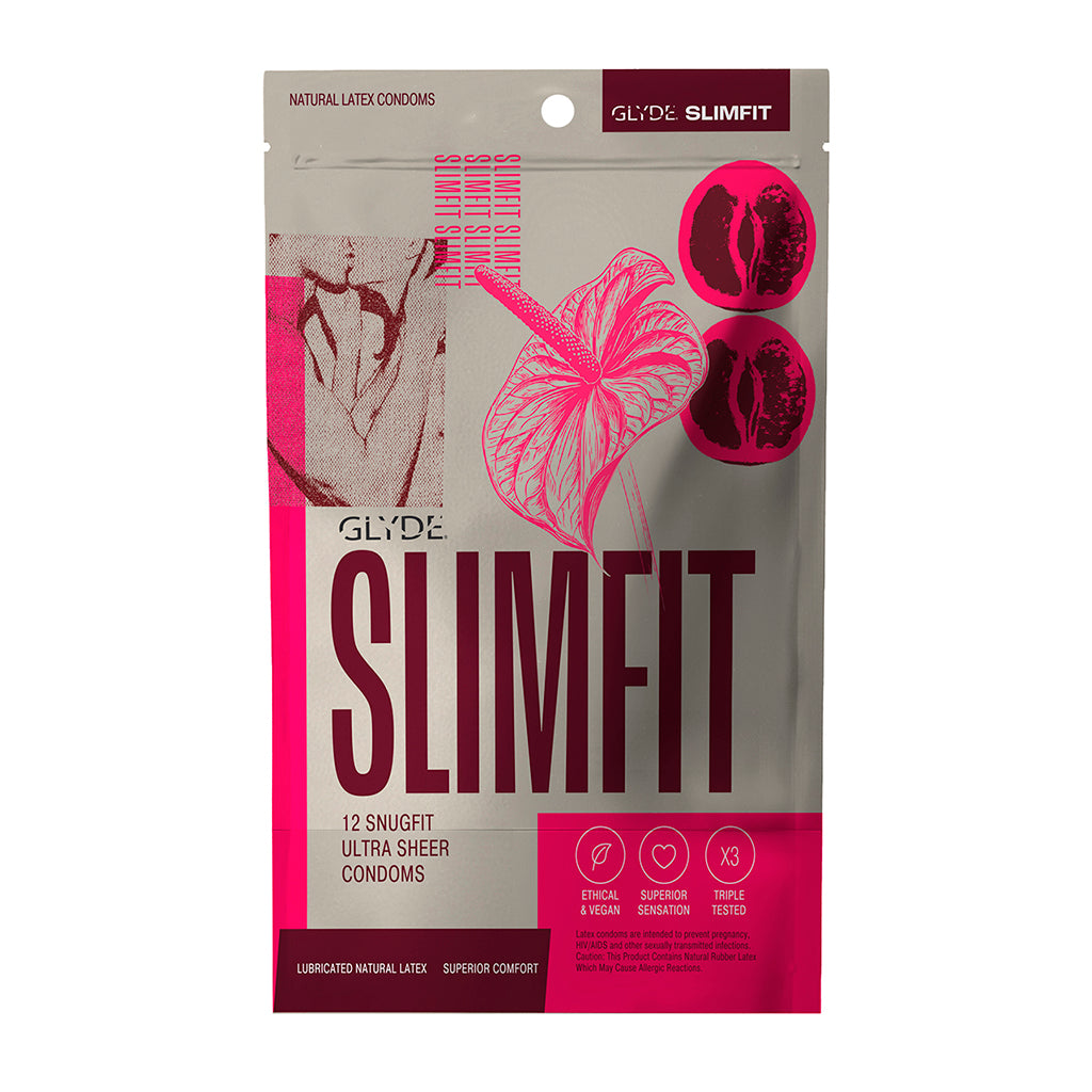 Glyde Condoms - Glyde Slimfit (Snug-Fitting) 12pk - Condoms - Latex