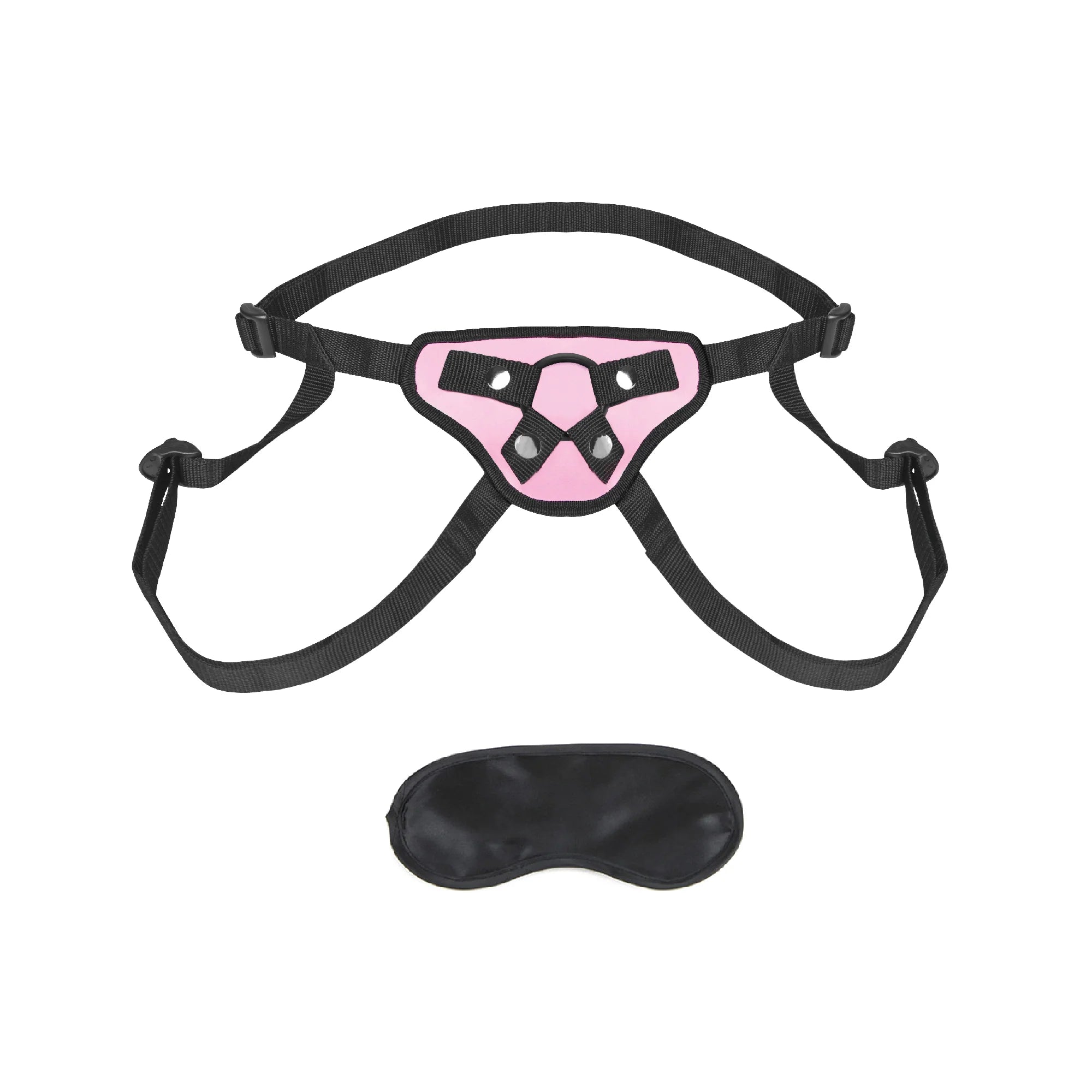 Electric Eel - Lux Fetish Pretty in Pink Strap-On Harness - Harnesses & Strap-Ons - PVC