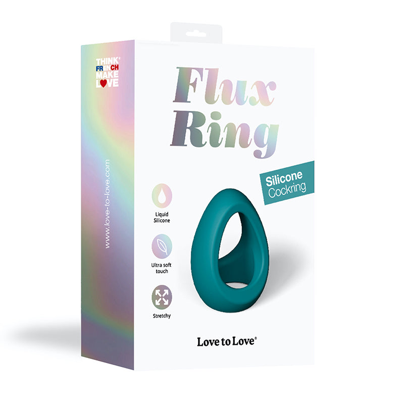 Lovely Planet - Love to Love Flux Ring Silicone Cock & Ball Ring Teal Me - Cockrings - Silicone