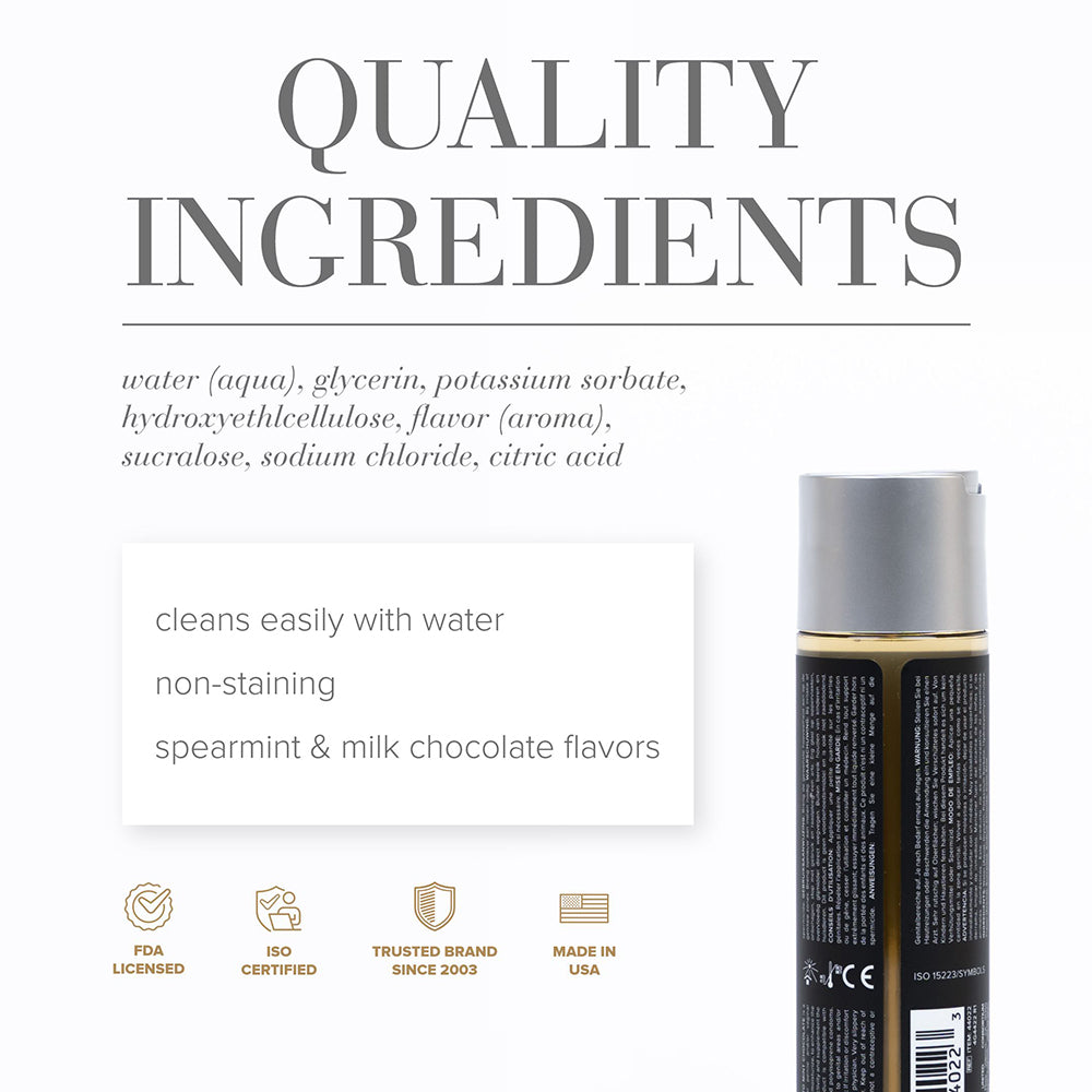 System JO - JO Gelato Mint Chocolate Flavored Water-Based Lubricant 4 oz. - Lubricants, Creams & Glides - Liquid