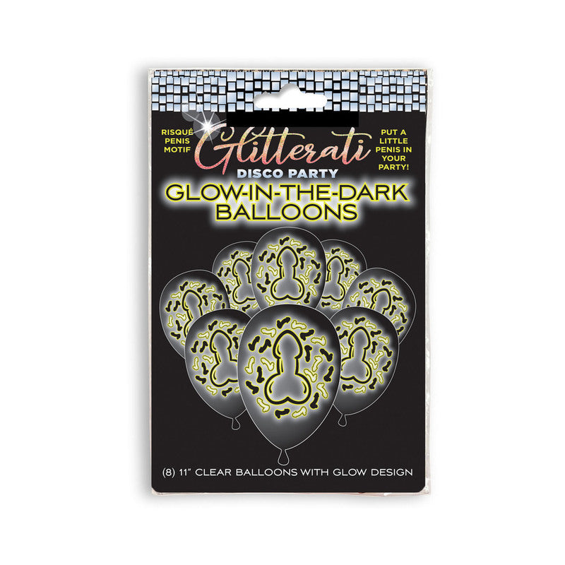 Little Genie - Glitterati Disco Party Glow in the Dark Balloons 8-Pack - Novelties & Games