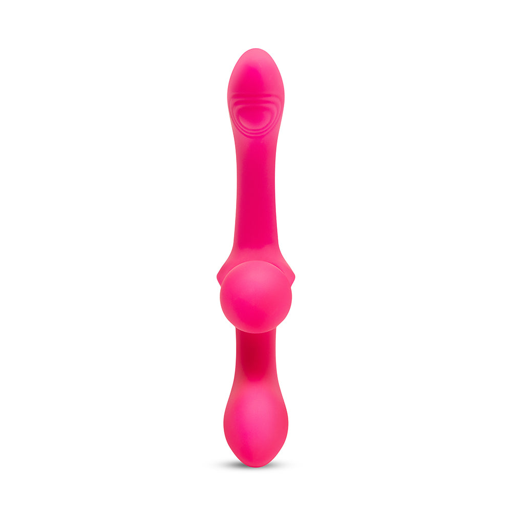 Together Toy - Together Toy Double Tap Double-Ended Vibrating Strapless Strap-On - Vibrators