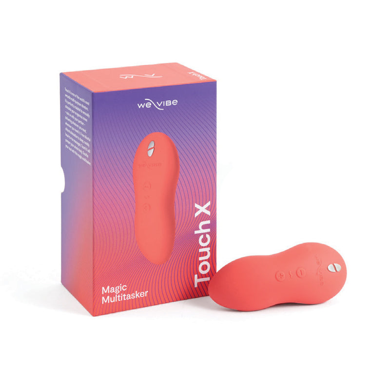 We-Vibe - We-Vibe Touch X Rechargeable Silicone Lay-On Vibrator & Massager Crave Coral - Vibrators - Silicone
