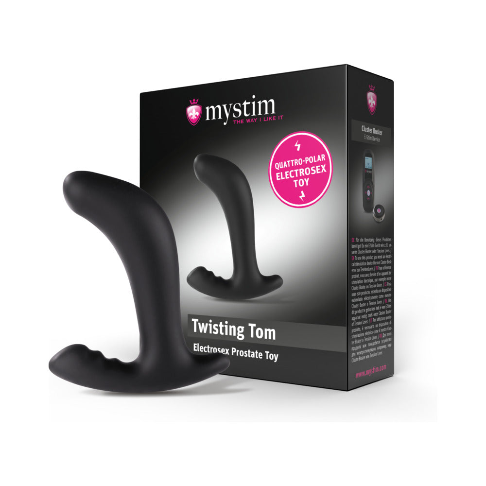 Mystim - Mystim Twisting Tom E-Stim Prostate Stimulator - Bondage & Fetish Toys - Silicone