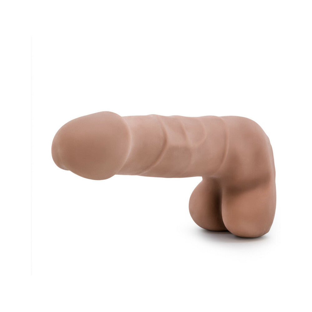 Blush - Au Naturel Suave 7 in. Posable Dual Density Dildo with Balls Tan - Dildos - TPE/TPR/Elastomers