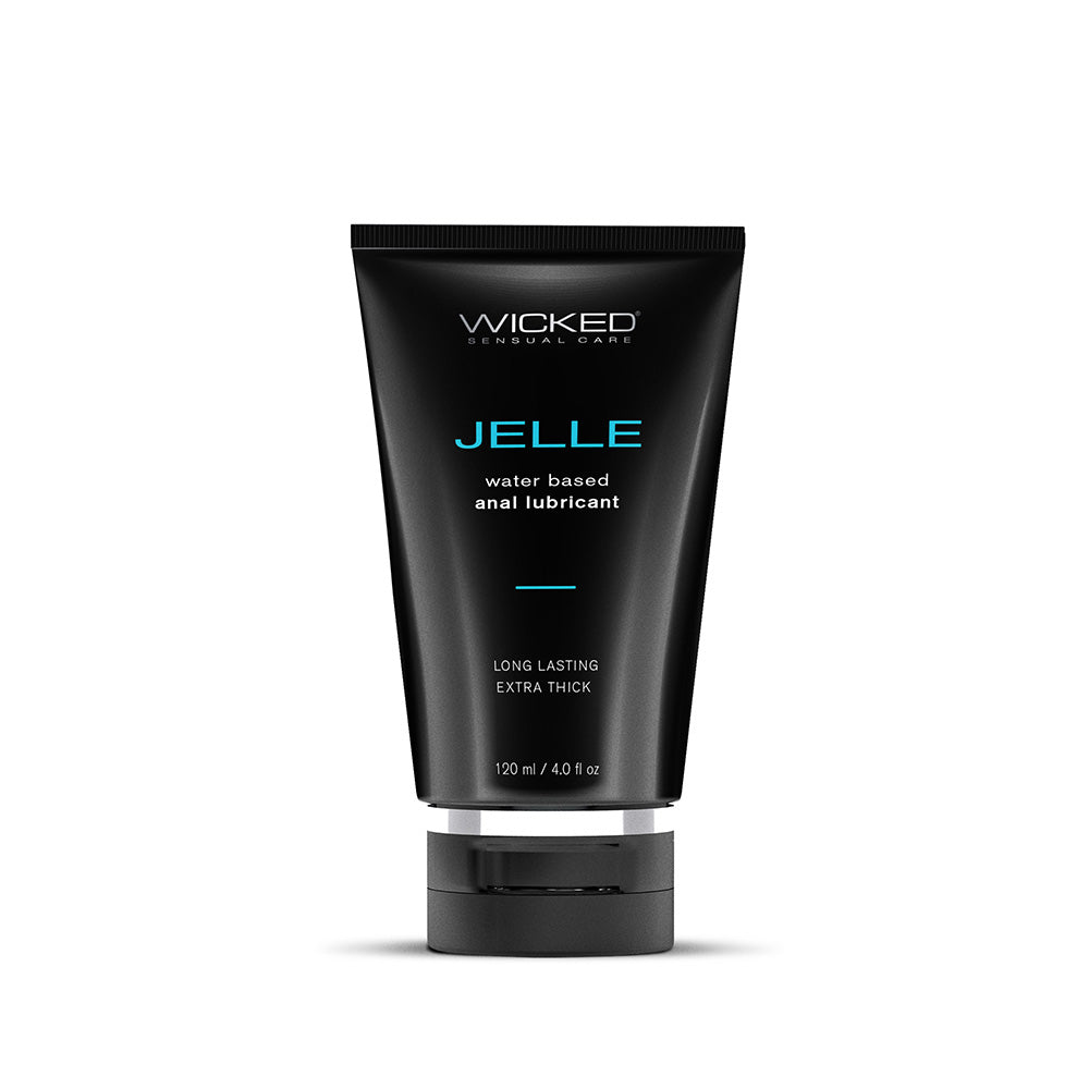 Wicked - Wicked Jelle Water-Based Anal Lubricant 4 oz. - Lubricants, Creams & Glides - Liquid