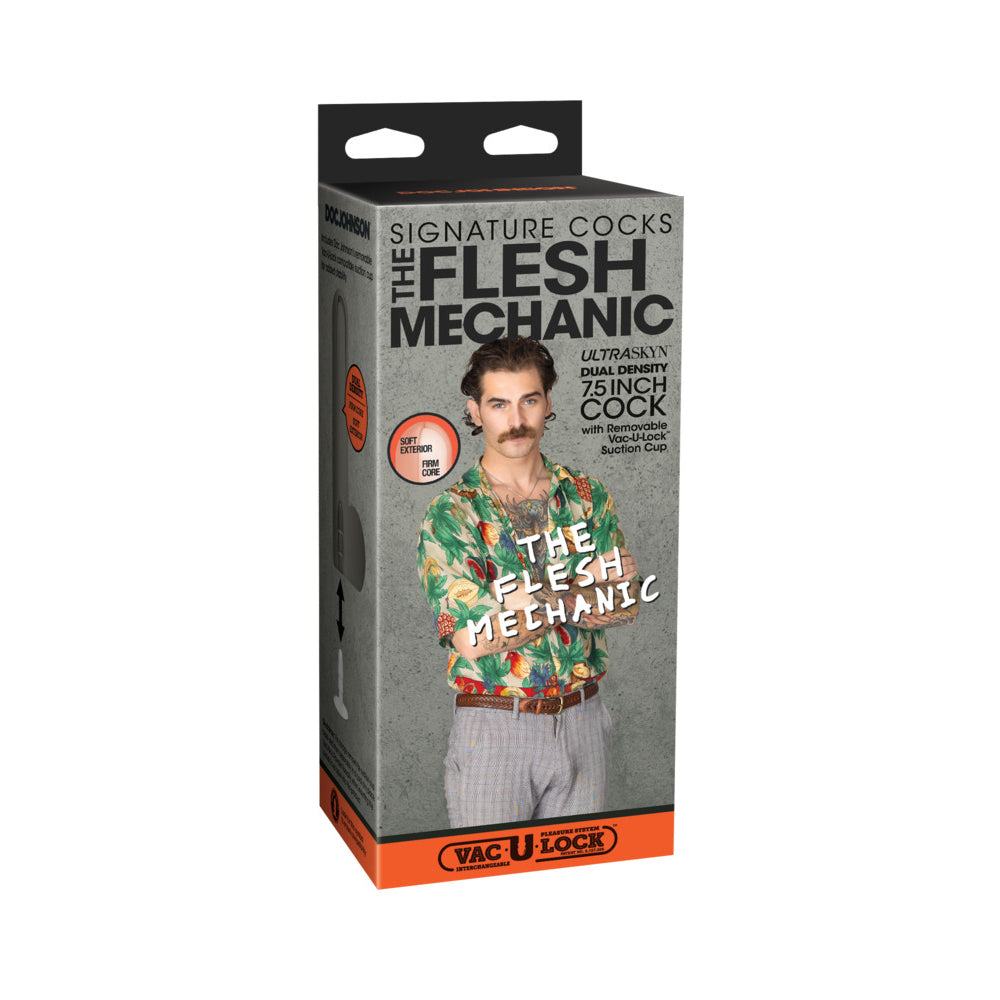 Doc Johnson - Signature Cocks The Flesh Mechanic 7.5 in. ULTRASKYN Vac-U-Lock Dildo - Dildos - TPE/TPR/Elastomers