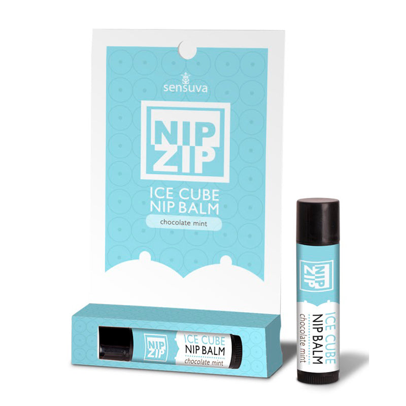 Sensuva - Sensuva Nip Zip Ice Cube Nipple Balm Chocolate Mint - Bondage & Fetish Toys - Gel
