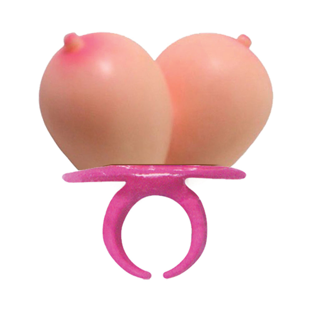 Hott Products - Boobie Ring Pop Vanilla 12-Piece Display - Novelties & Games