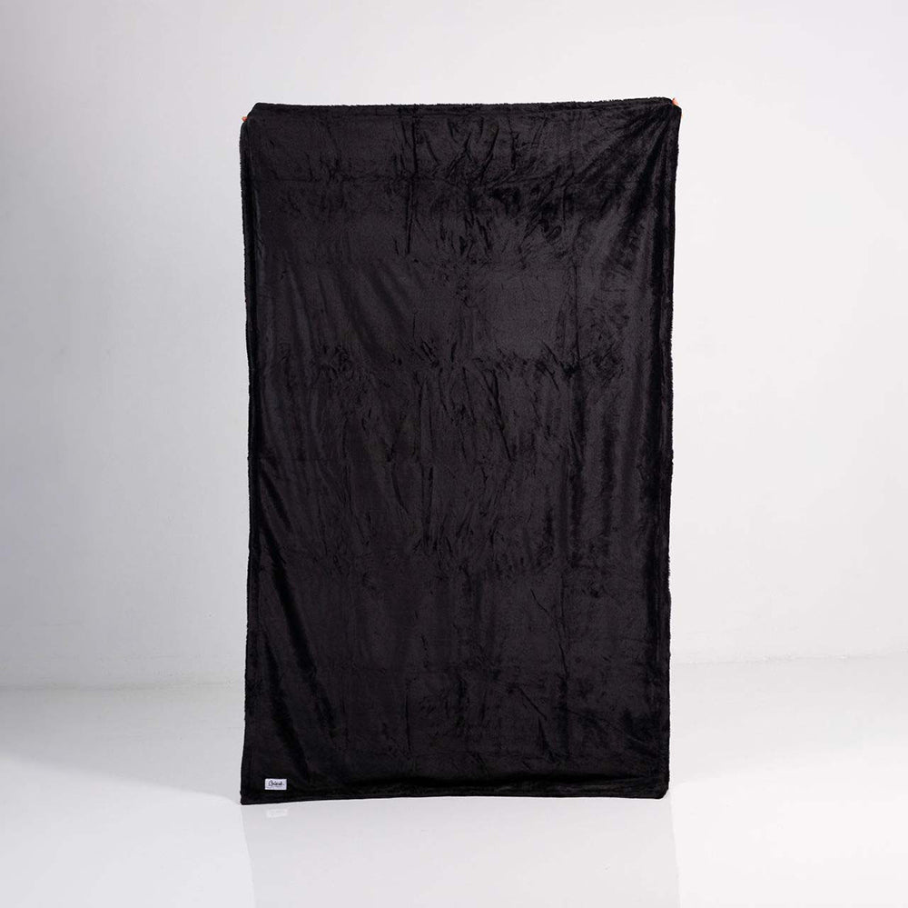 Splash Blanket - Splash Blanket Furlush Medium Black - Couples - Polyester