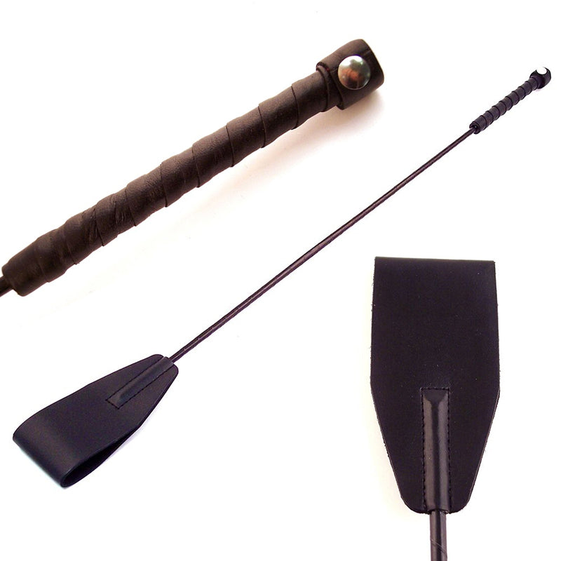 Rouge Garments - Rouge Riding Crop Black - Bondage & Fetish Toys - Leather