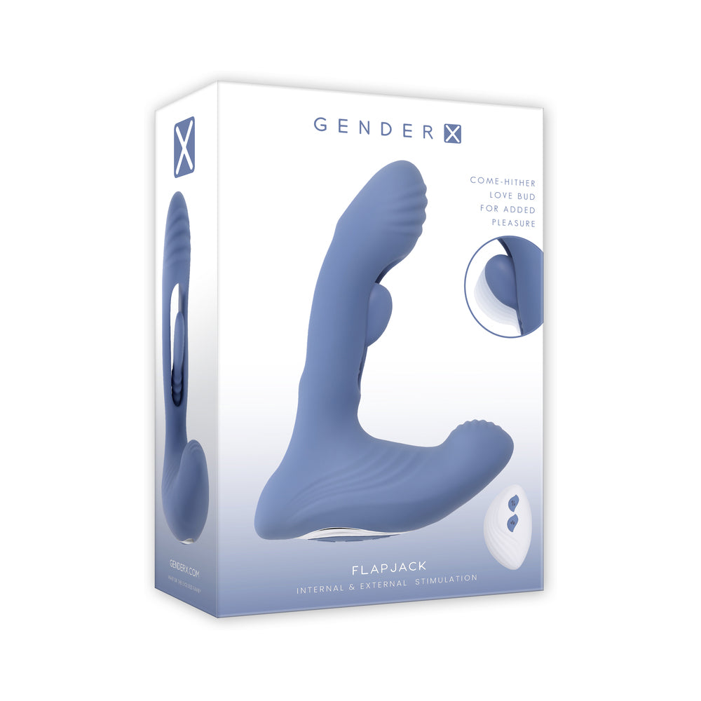 Gender X - Gender X Flapjack Flapper Dual Stimulator Blue - General