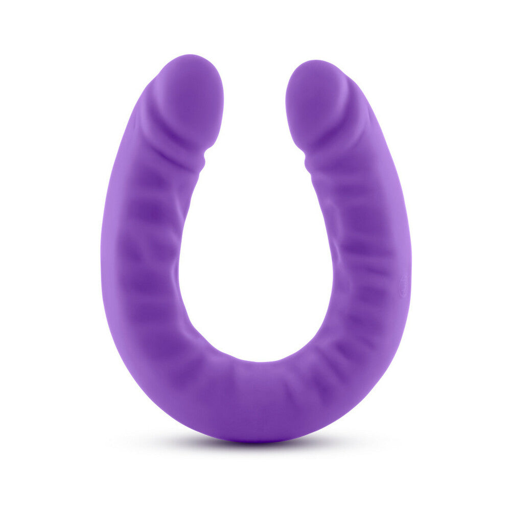 Blush - Ruse Realistic 18 in. Silicone Slim Double Dong Dual Ended Dildo Purple - Dildos - Silicone