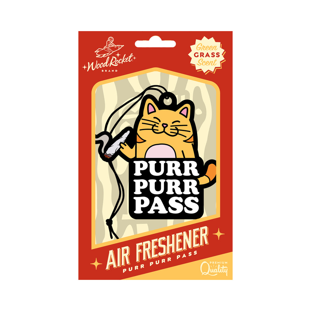 Wood Rocket - Wood Rocket Air Freshener Purr Purr Pass - Novelties & Games - Paper