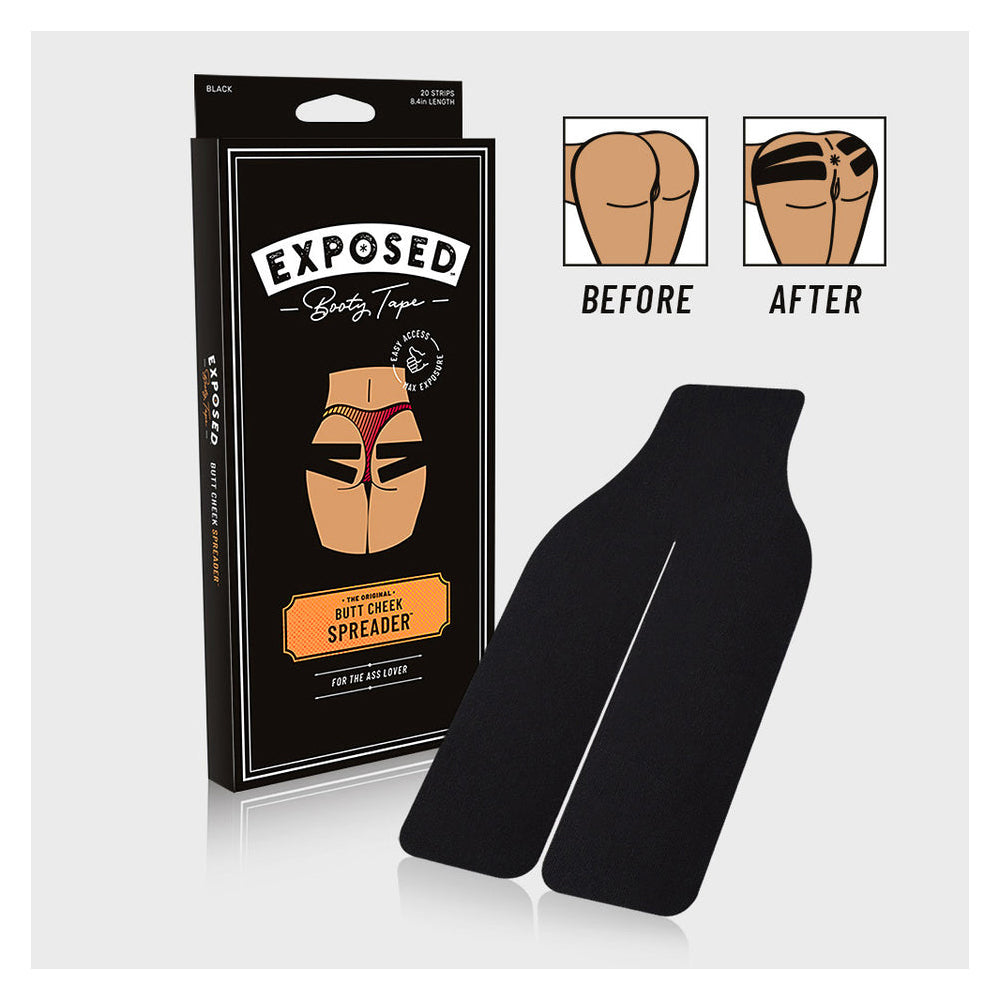 Couples Co. - Exposed Booty Tape (20 Pieces Per Box) - Bondage & Fetish Toys