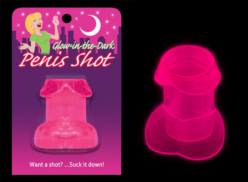 Kheper Games - Glow-in-the-Dark Penis Shot Pink - Novelties & Games - Plastic