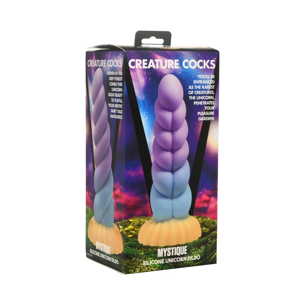 XR Brands - Creature Cocks Mystique Silicone Unicorn Dildo - Dildos - Silicone